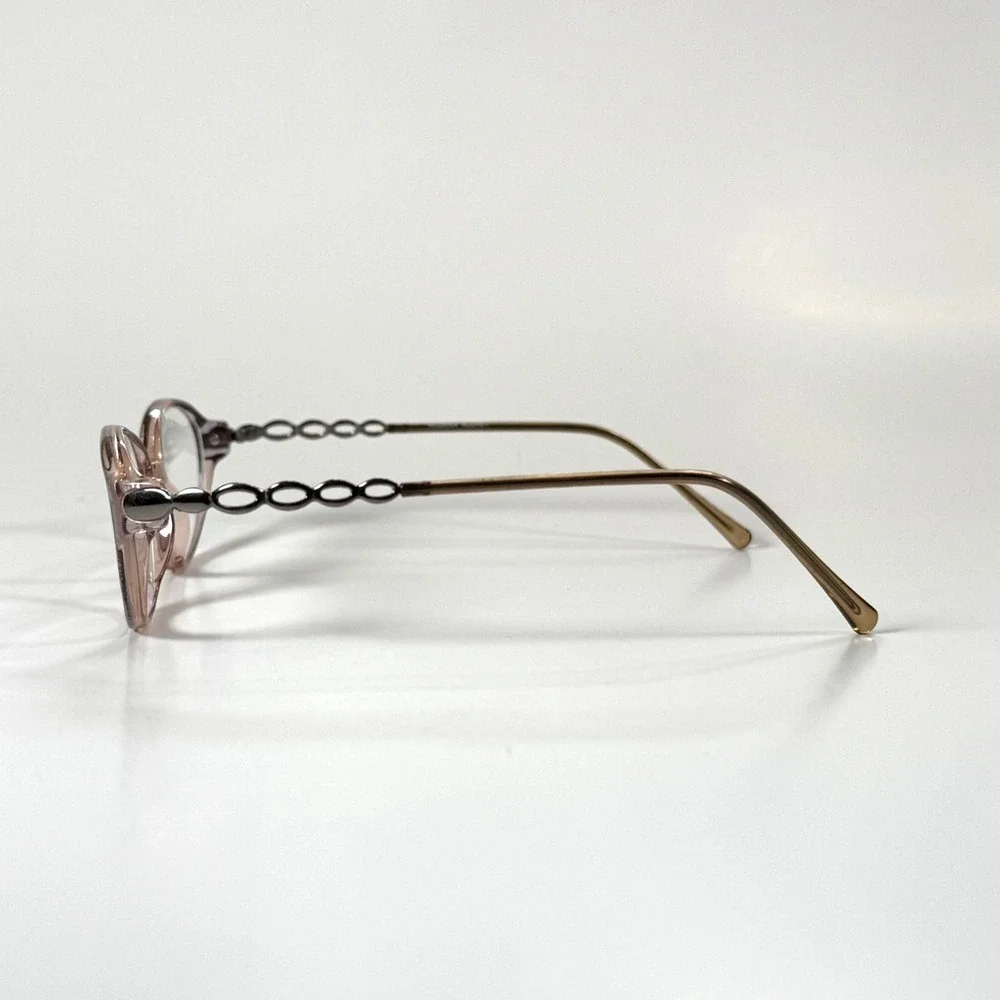 MODERN OPTICAL Audrey‎ Blue Eyeglasses Frame Only 52-15-135 Womens Clear Pink